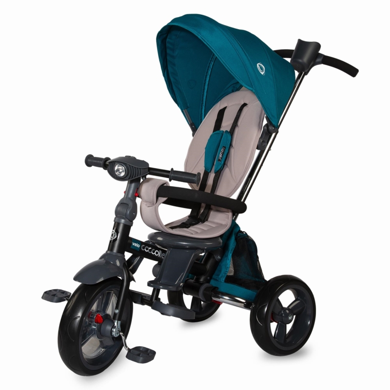 Tricicleta multifunctionala 4in1 cu sezut reversibil coccolle velo verde