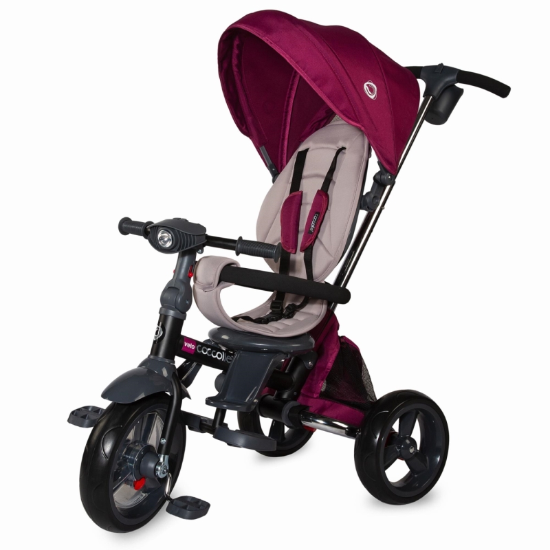 Tricicleta multifunctionala 4in1 cu sezut reversibil coccolle velo violet