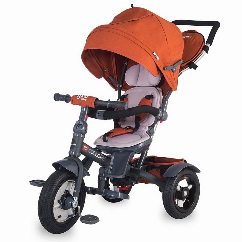 Tricicleta multifunctionala coccolle giro plus caramiziu
