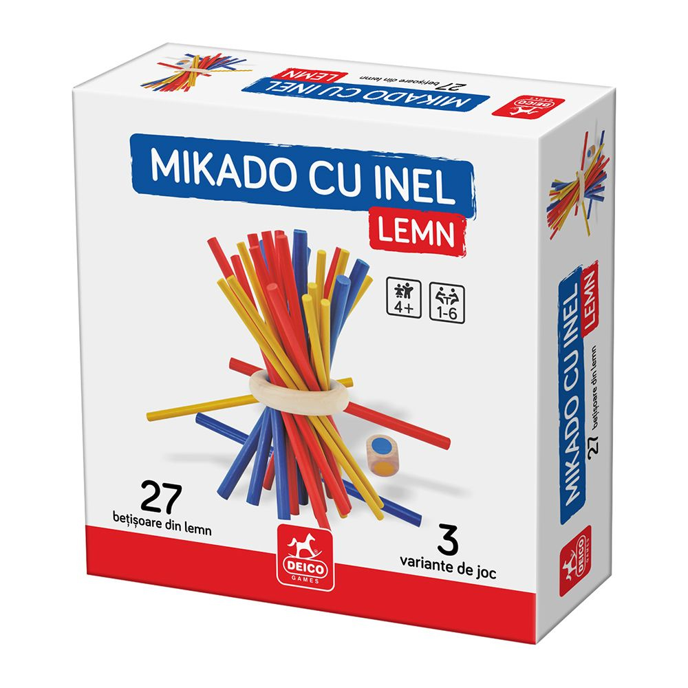 Joc educativ mikado, cu inel, 27 de piese