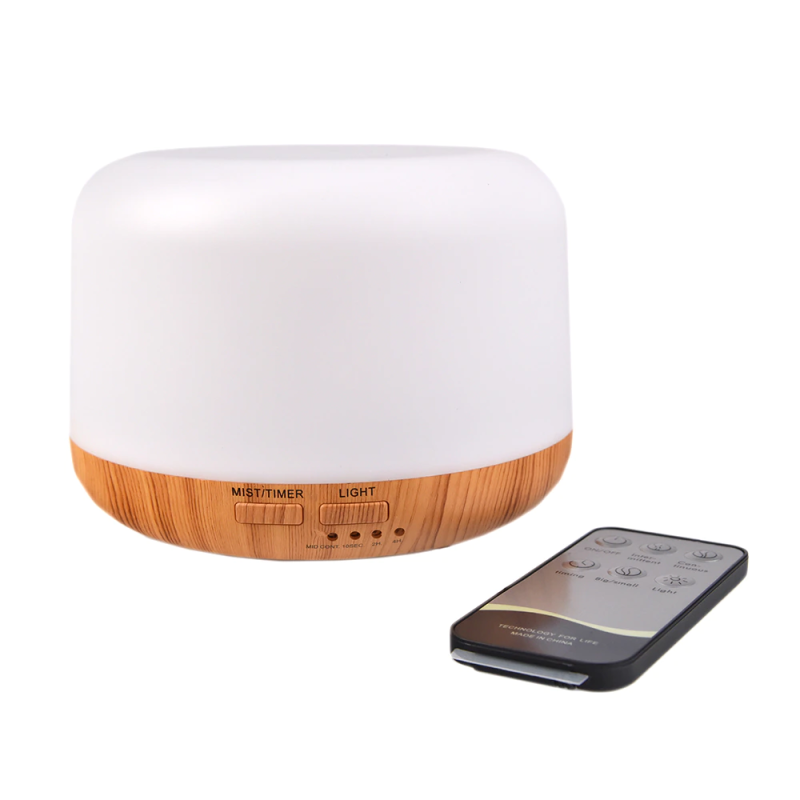 Umidificator si difuzor aromaterapie, aroma diffuser, lila care, 500 ml, cu telecomanda