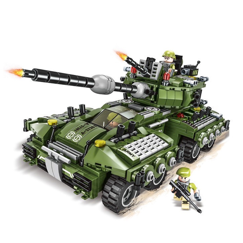 Jucarie de asamblare karemi, vehicul militar, 300 piese