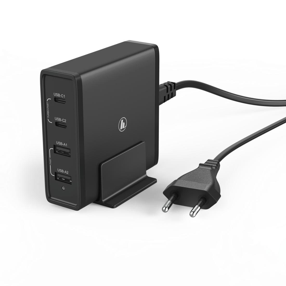 Hama statie de incarcare de 65 wati, 4 cai (2x pd usb-c, 2x usb-a), negru