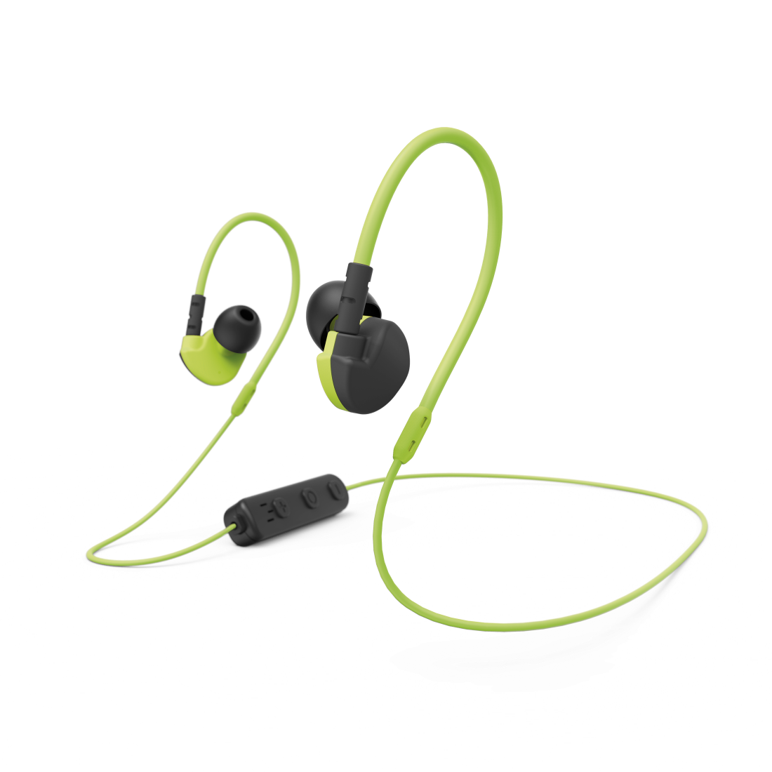 Hama casti sport clip-on ,negru / galben