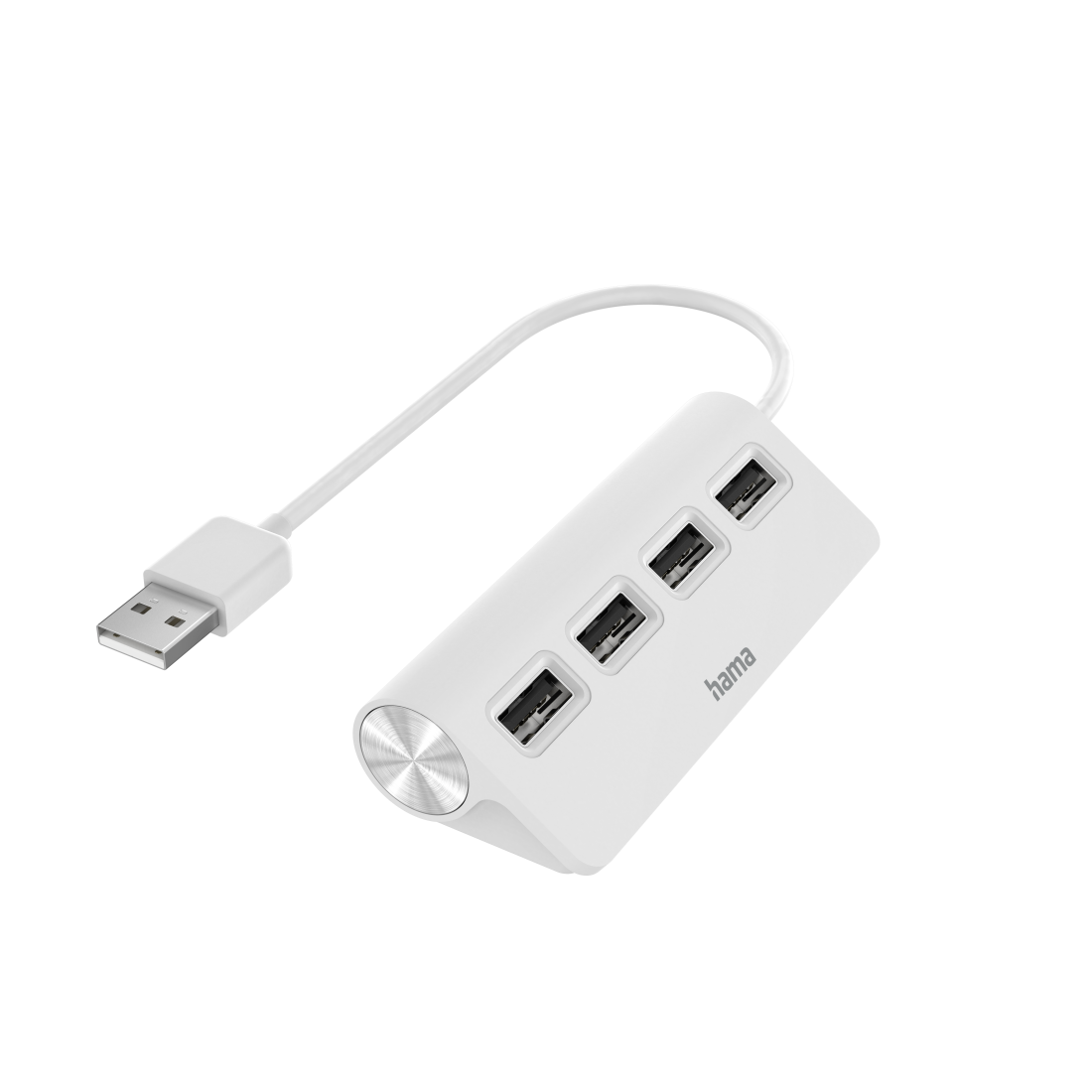 Hama hub usb, 4 porturi, usb 2.0, 480 mbit/s, alb