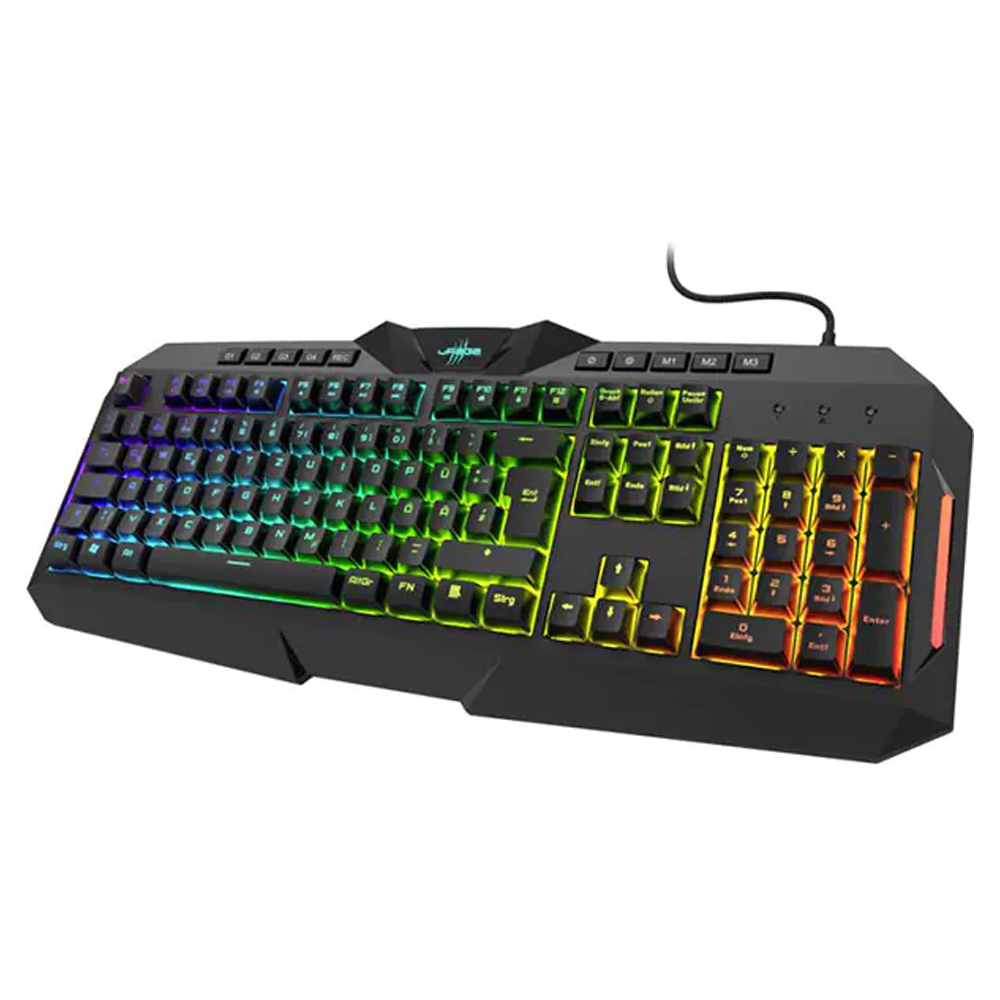 Tastatura gaming semi-mecanica hama urage exodus 700, blue switch, usb, layout eu, negru