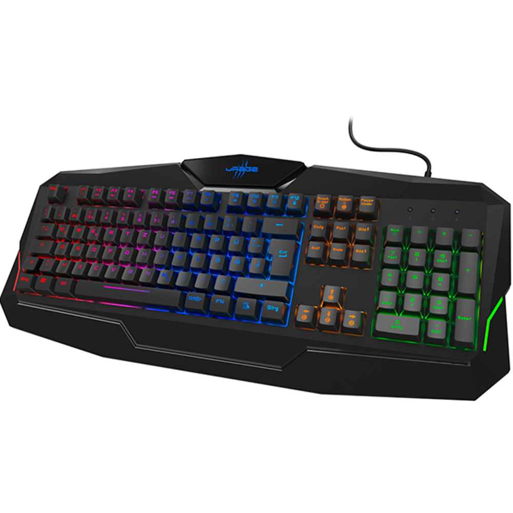Tastatura gaming hama urage exodus 210 illuminated, layout german, usb, negru