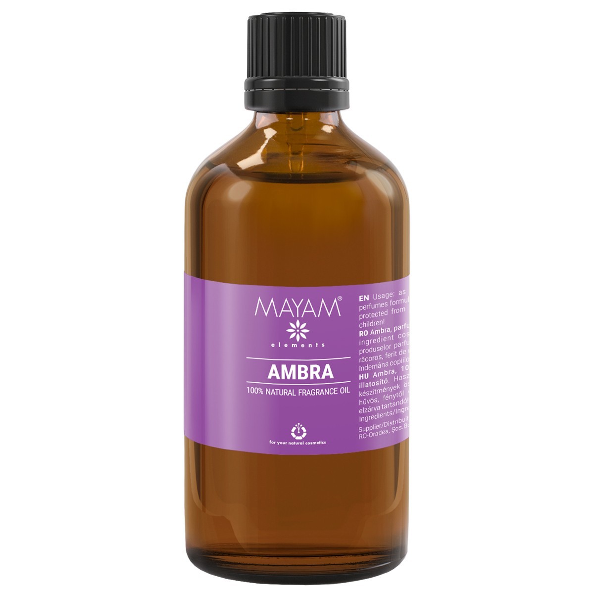 Parfumant natural elemental, ambra, 100 ml