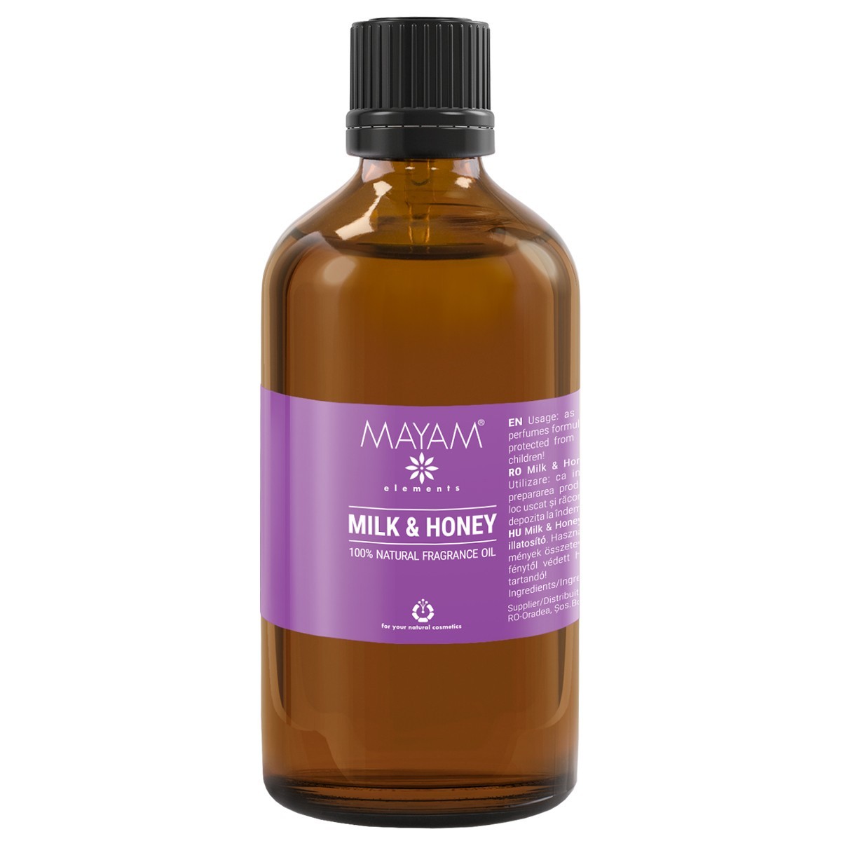 Parfumant natural elemental, milk & honey, 100 ml