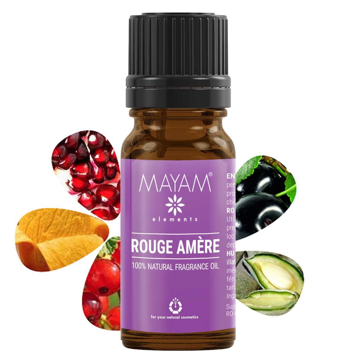 Parfumant natural elemental, rouge amere, 10 ml