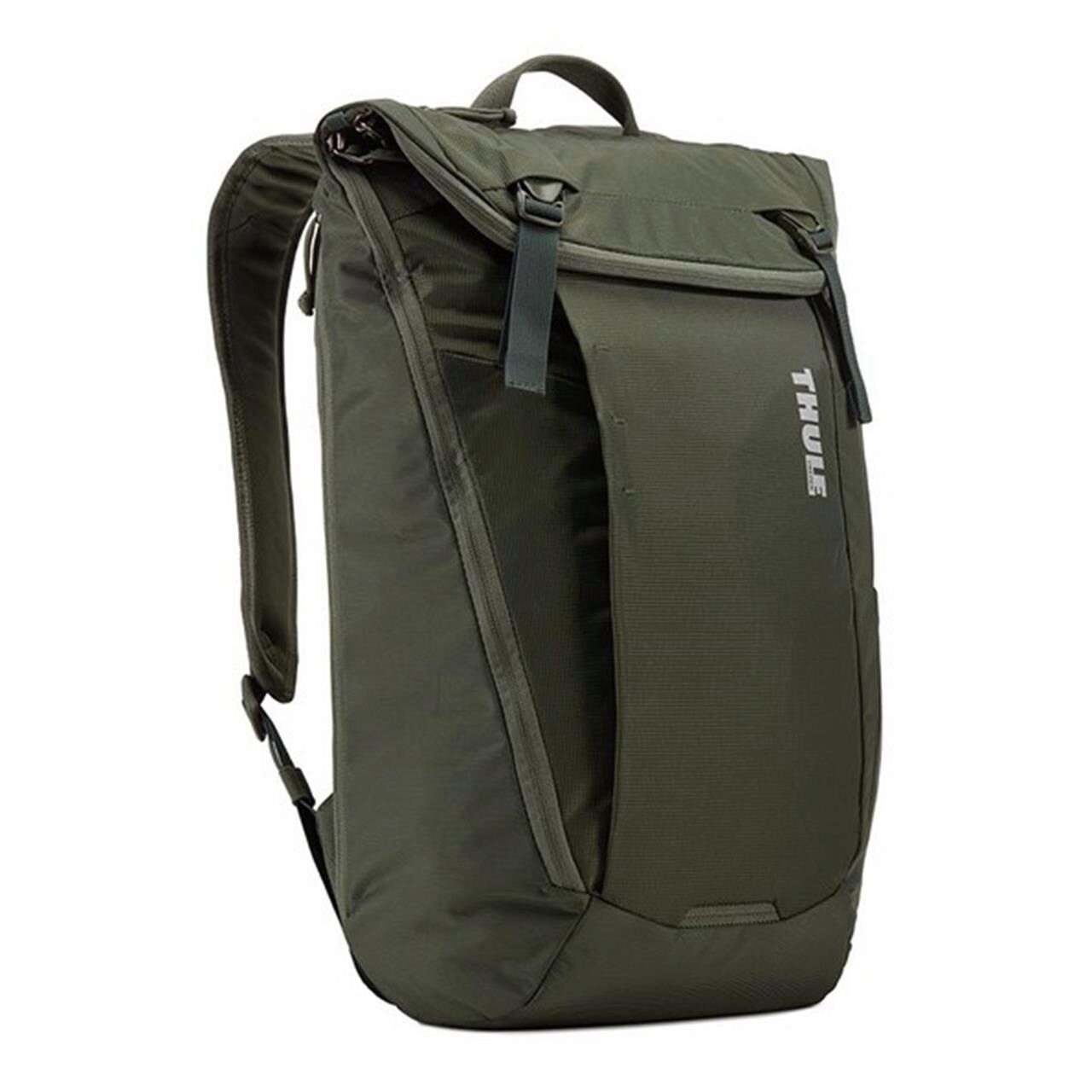 Rucsac urban cu compartiment laptop thule enroute backpack, 20l, verde inchis