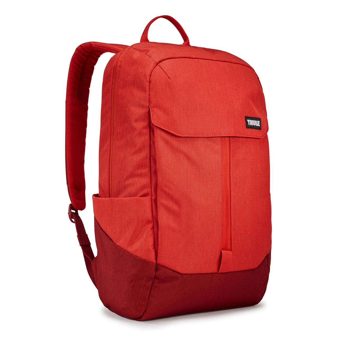 Rucsac urban cu compartiment laptop thule lithos backpack, 20l,rosu inchis