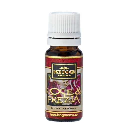 Ulei aromaterapie king aroma, trandafir & frezie, 10 ml