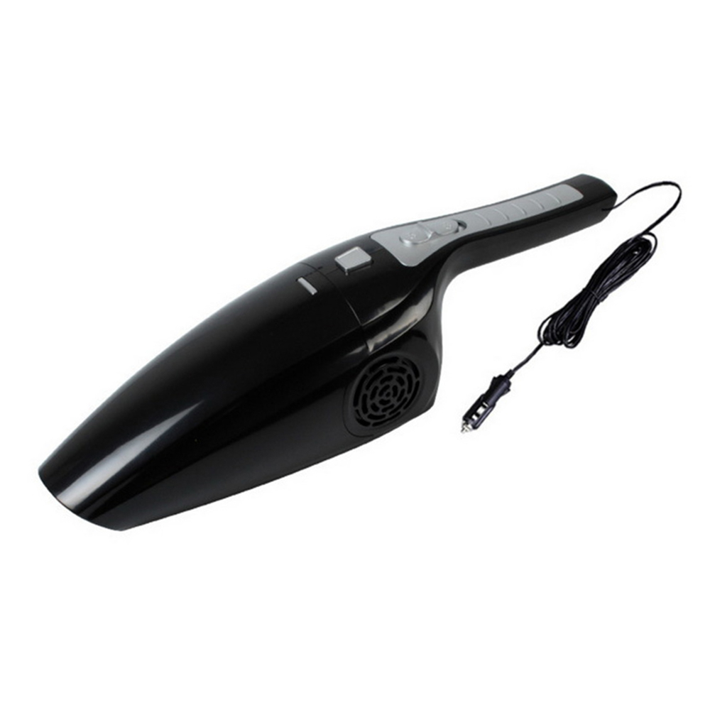 Aspirator auto portabil loomax, 120w, cablu de 5m, accesorii incluse, negru
