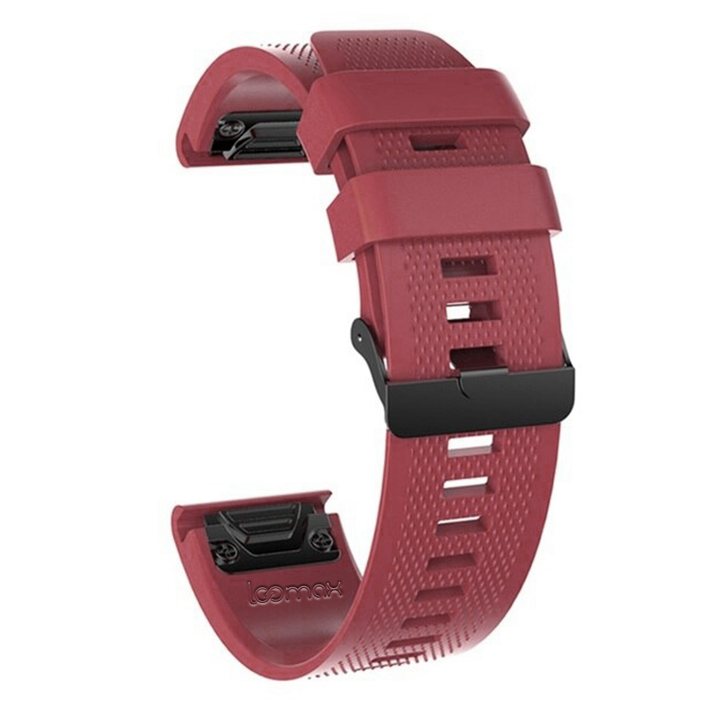 Bratara ceas smartwatch loomax, 26 mm, din silicon, rosu