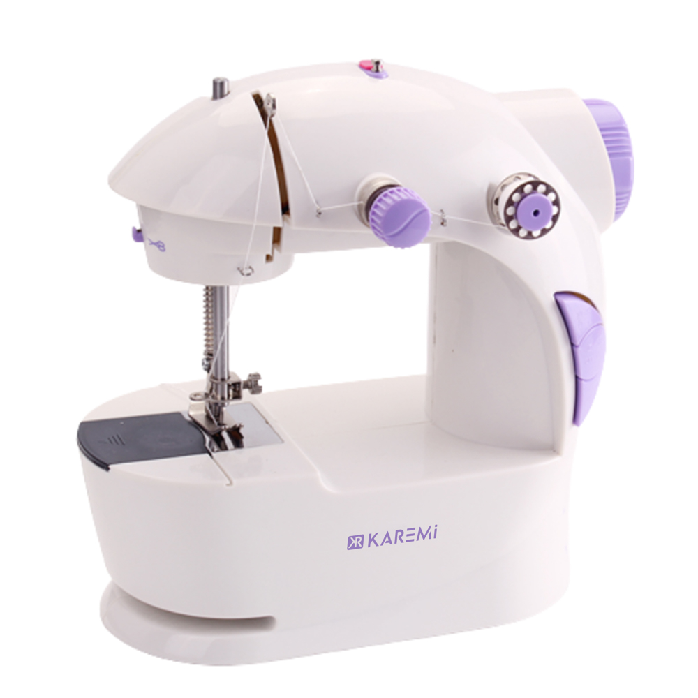 Masina de cusut 4 in 1 karemi, portabila, accesorii incluse, alba