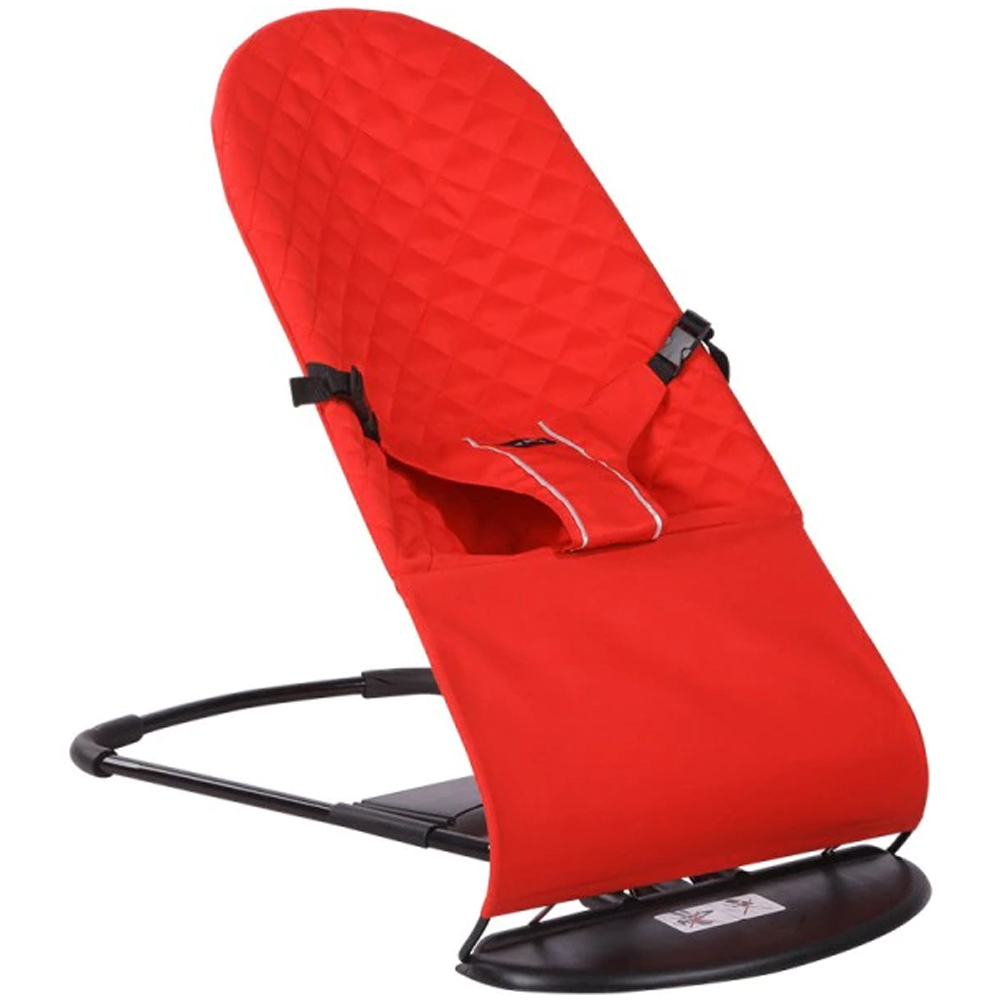 Balansoar pentru bebelusi karemi, ergonomic cu inclinare reglabila, pliabil, 0-2 ani, rosu