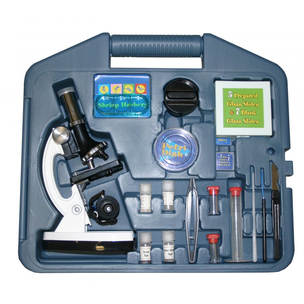 Set microscop pentru copii karemi, 1200x, 52 piese, valiza portabila