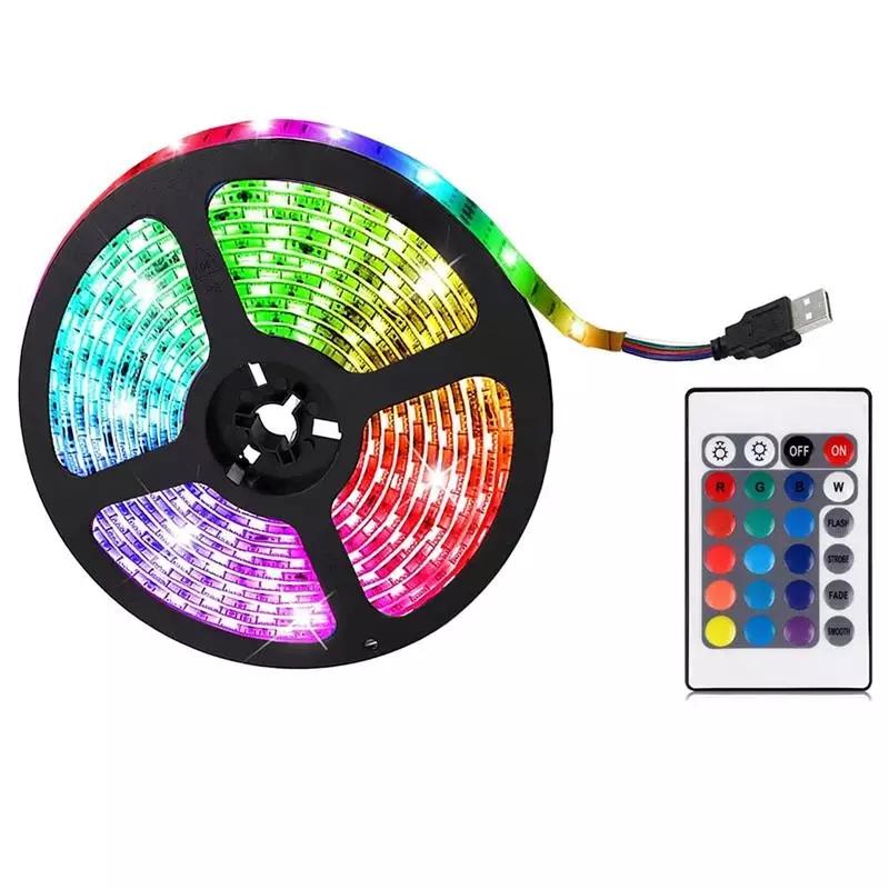 Banda LED multicolora Karemi, RGB, cu telecomanda