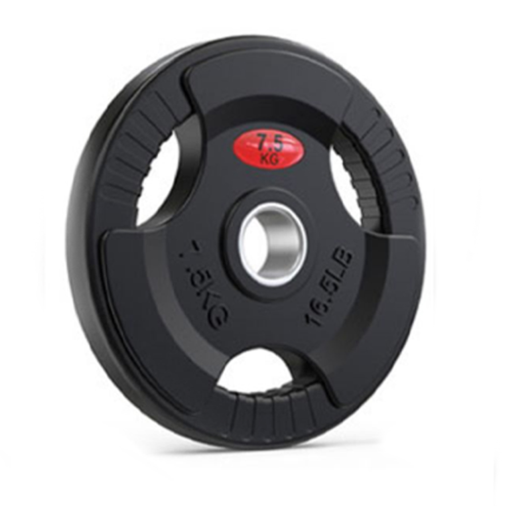Disc karemi de 7.5 kg pentru bara cu diametru 50 mm, din cauciuc, negru