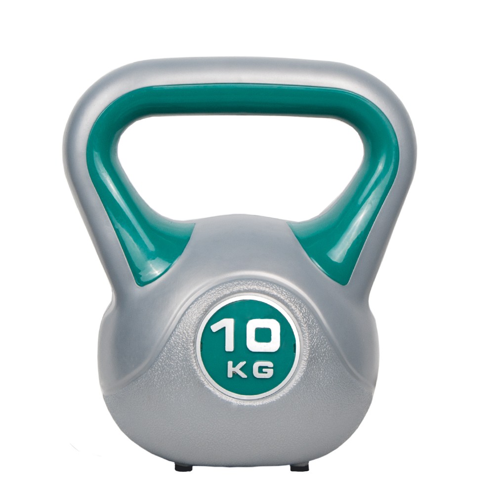 Gantera karemi de 10 kg, kettlebell, gri/verde