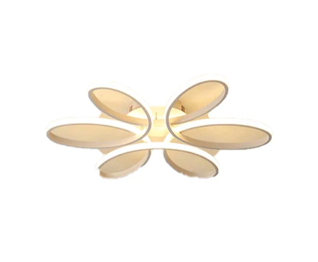 Lustra led cu telecomanda, alba, led dimabil, lumina calda/rece/neutra, lustra suspendata