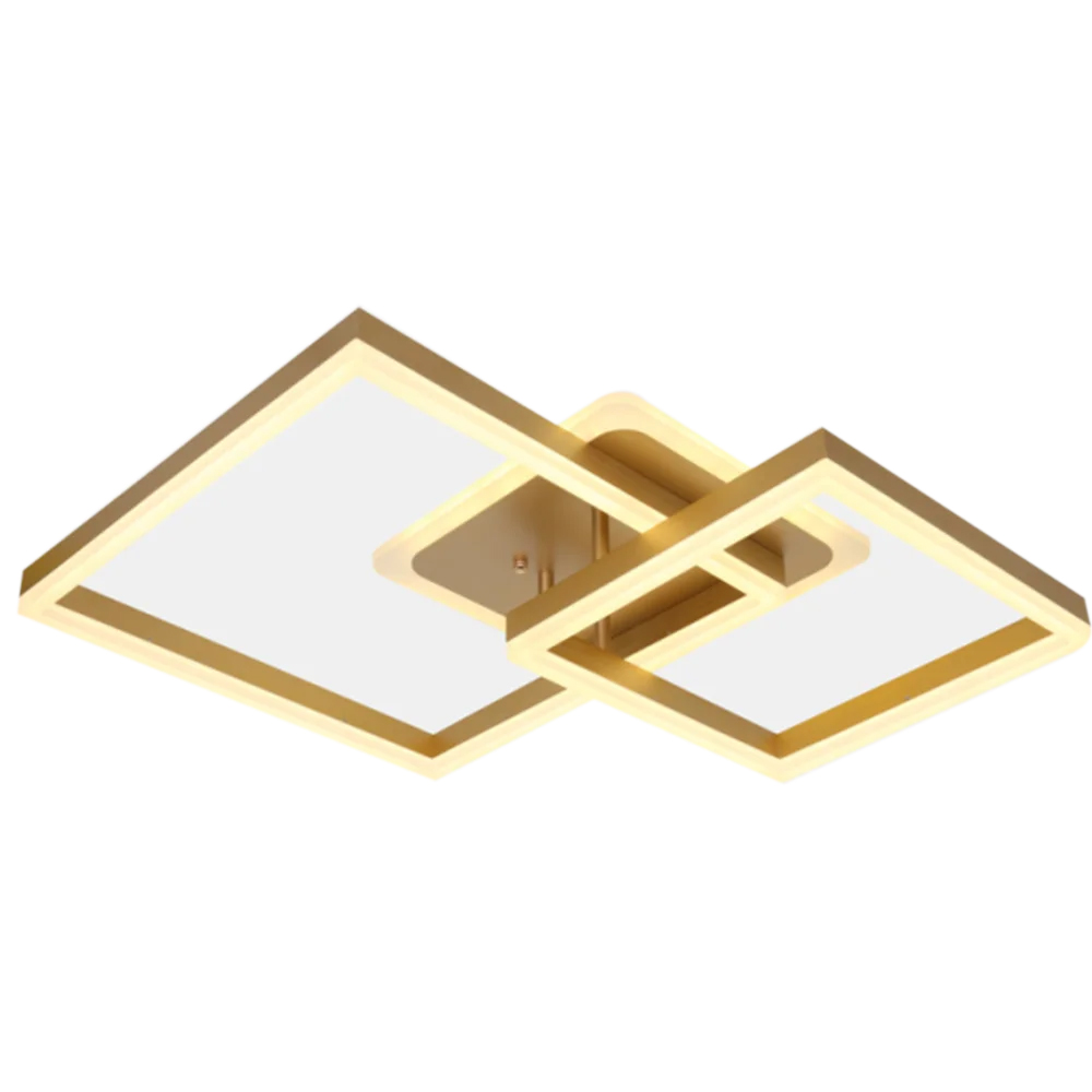 Lustra LED cu telecomanda, 160 w, lumina rece/calda/neutra, gold, intensitate reglabila