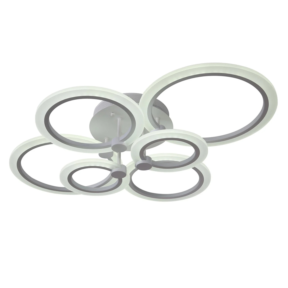 Lustra LED cu telecomanda, 160 w, lumina rece/calda/neutra, alba, intensitate reglabila