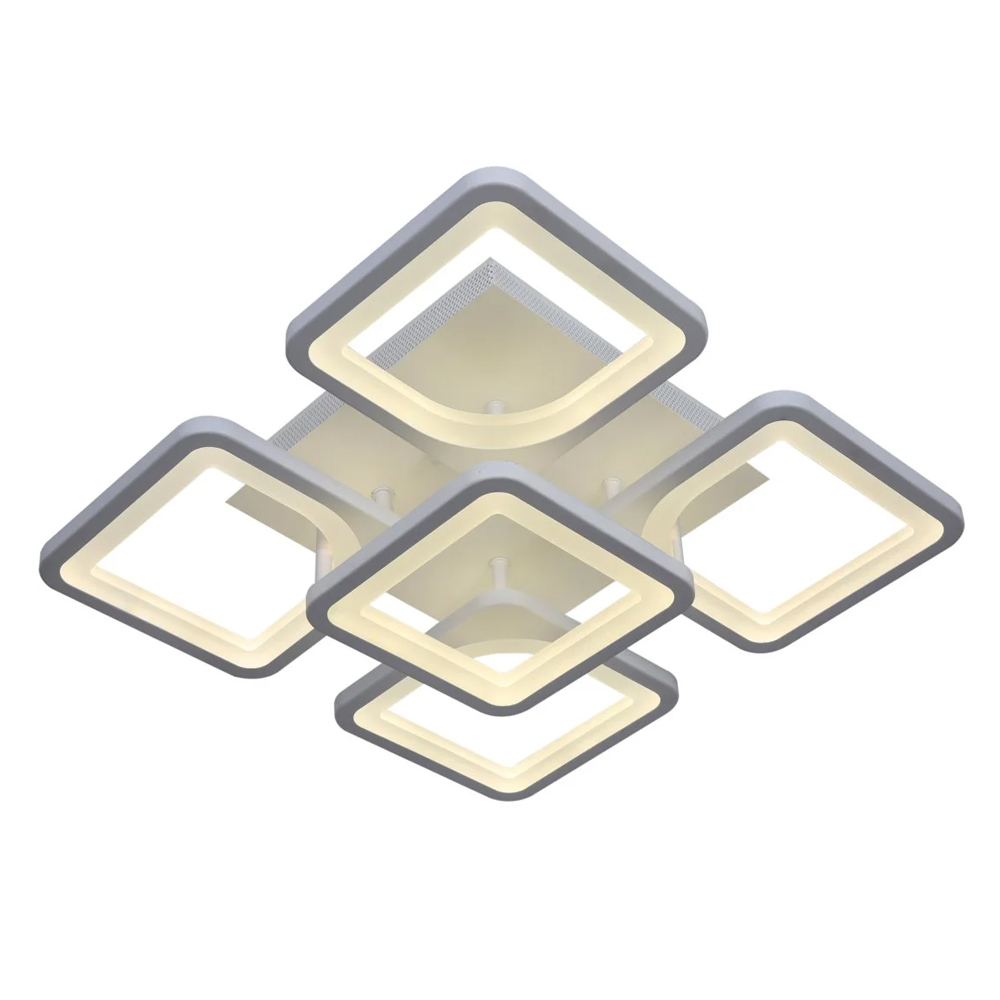 Lustra LED cu telecomanda, 120 w, lumina rece/calda/neutra, alba, intensitate reglabila