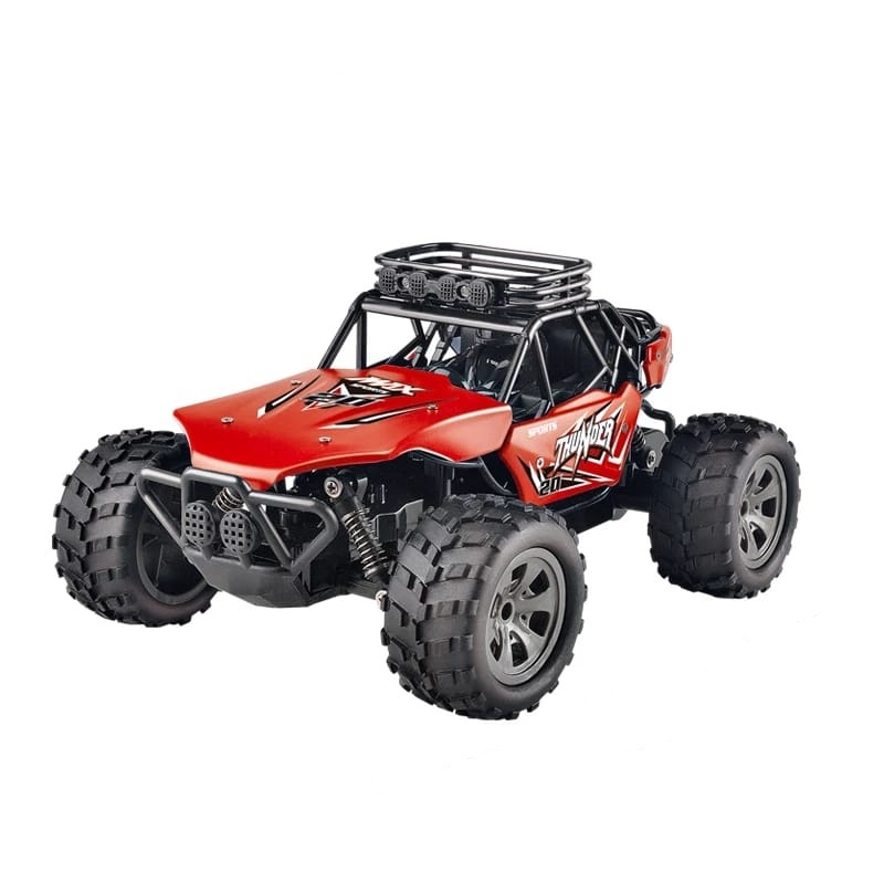 Masina off-road karemi pentru copii, cu telecomanda, rosie