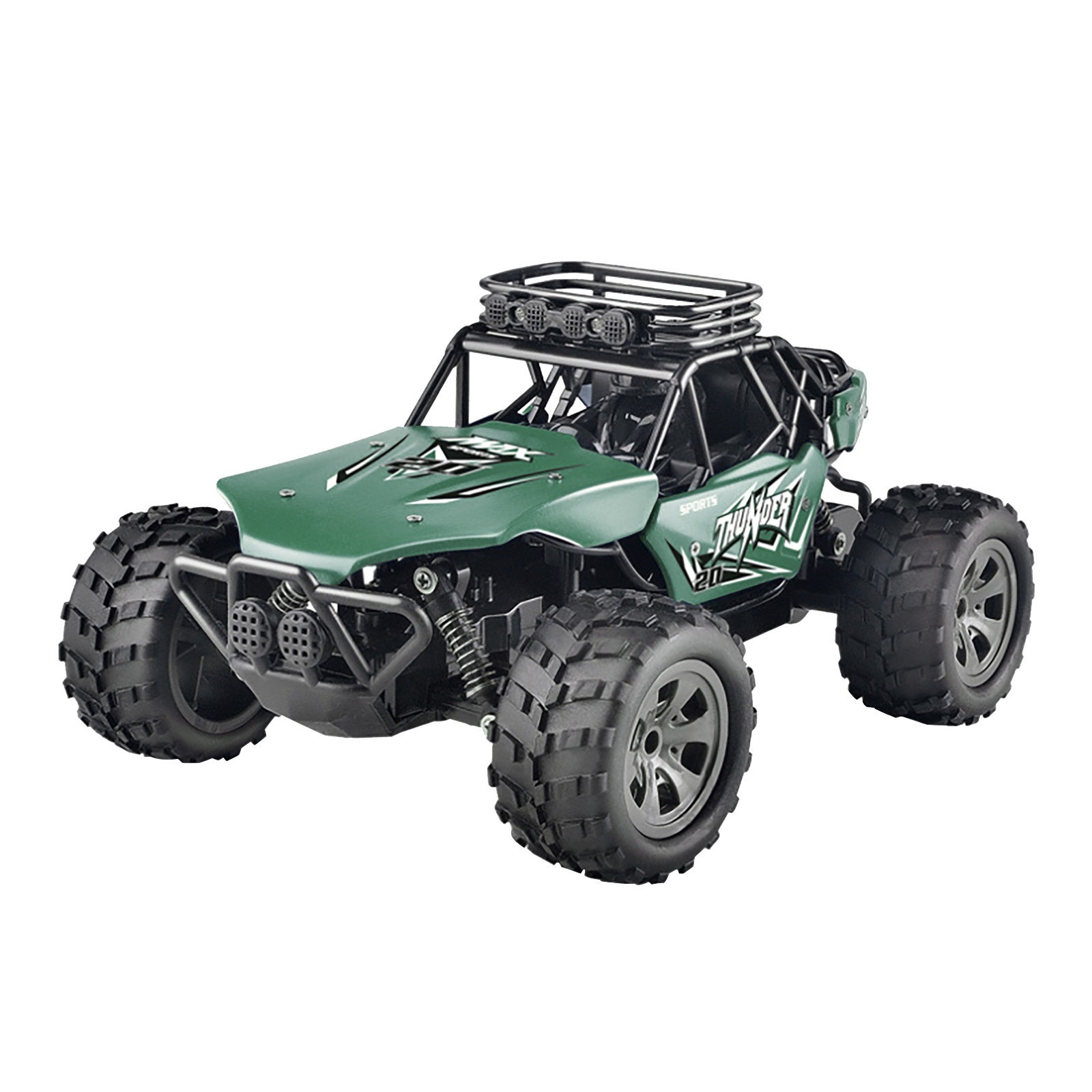 Masina off-road karemi pentru copii, cu telecomanda, verde
