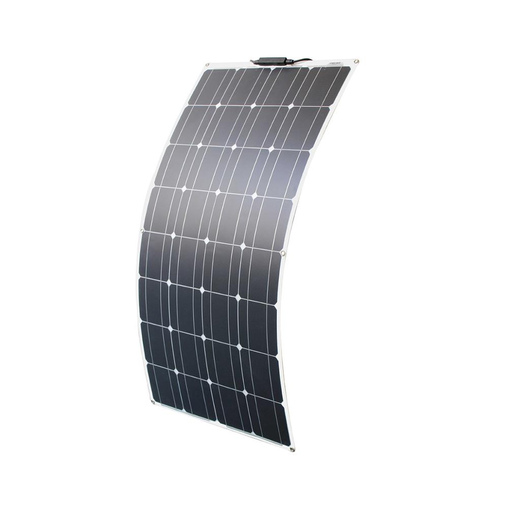 Kit panou solar fotovoltaic, flexibil, 100W, cu regulator de incarcare