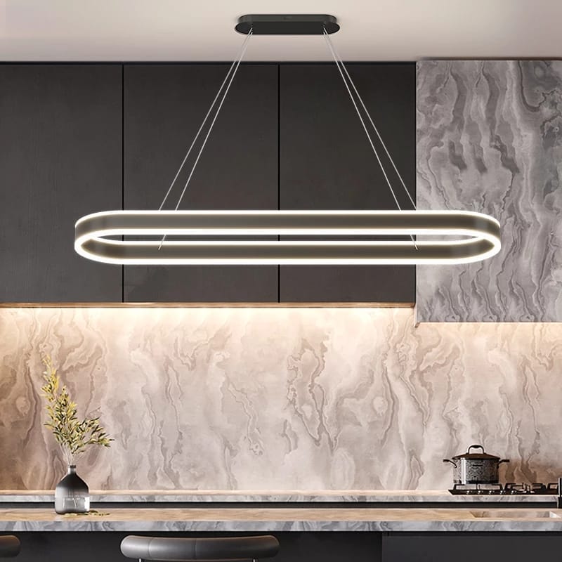 Lustra LED cu telecomanda,120W,lumina rece/calda/neutra, intensitate reglabila, negru